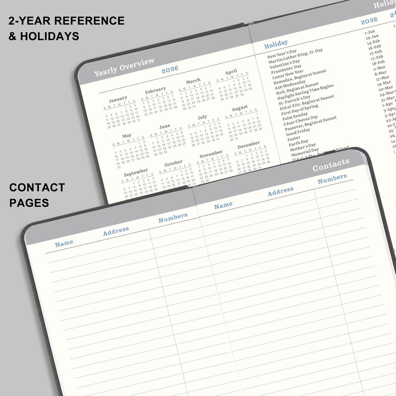 Lemome 2026 Pocket Calendar - 2026 Pocket Calendar for Purse, Jan. 2026 to Dec. 2026, 6.4'' x 3.9'' 2026 Planner Weekly and Monthly, 2026 Planners with Elegant Leather - Image 5